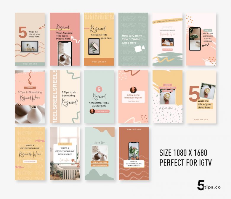 Instagram Templates Reels Igtv Covers Canva Templates For Reels