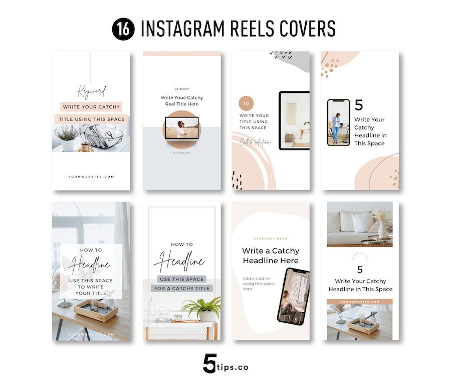 Instagram Reel covers templates